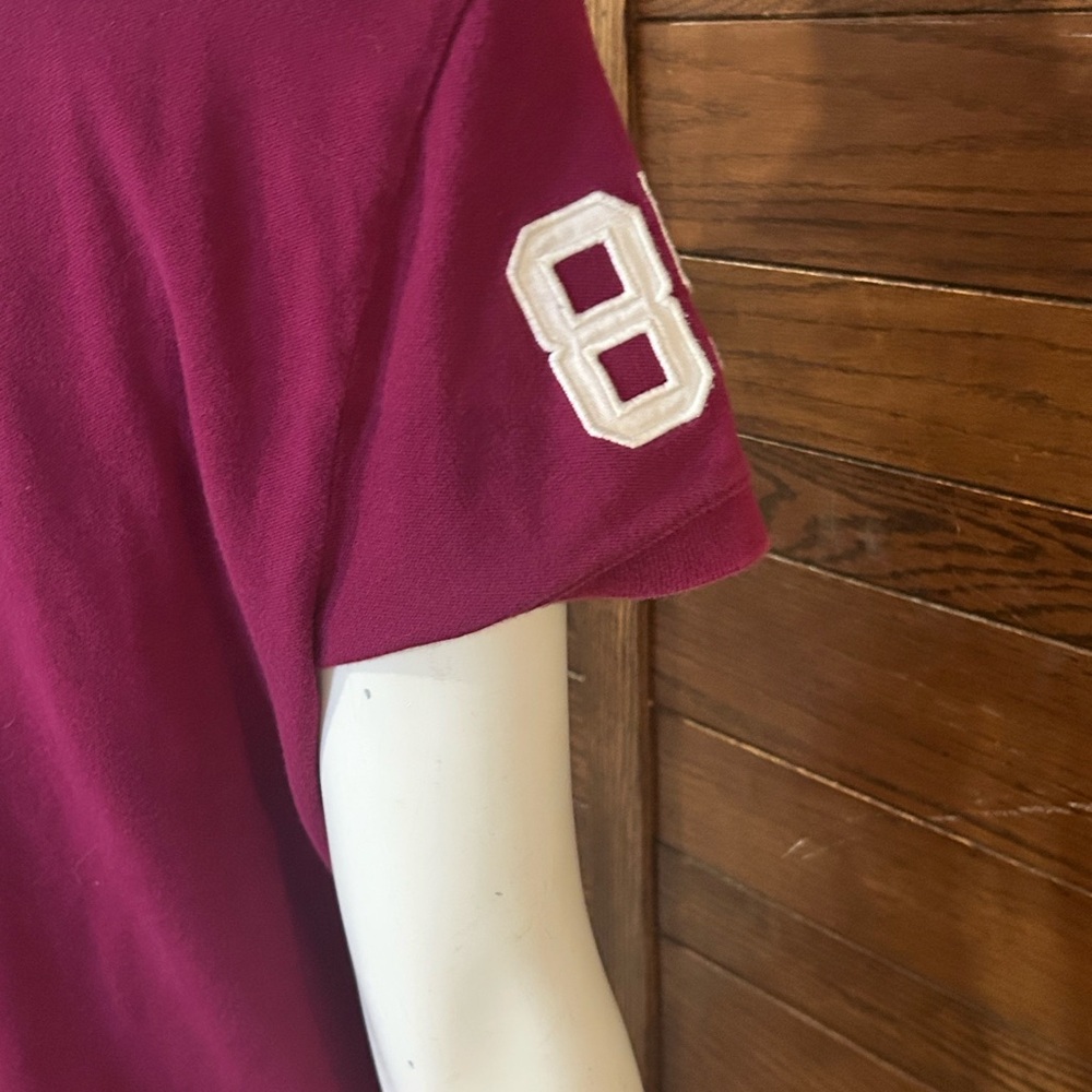 Tommy Hilfiger Burgundy Polo with Black and White Details - Picture 5 of 6
